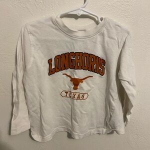 Rivalry Threads Kids Longhorns White and Orange 4T Longsleeve tee